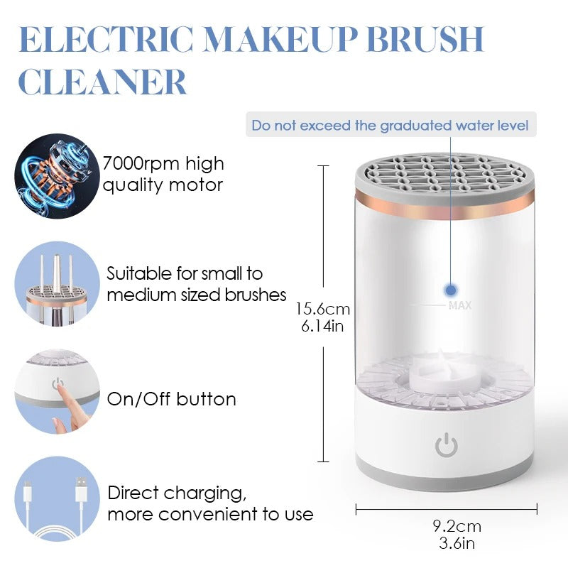 Electric Rechargeable Makeup Brush Cleaning Tool