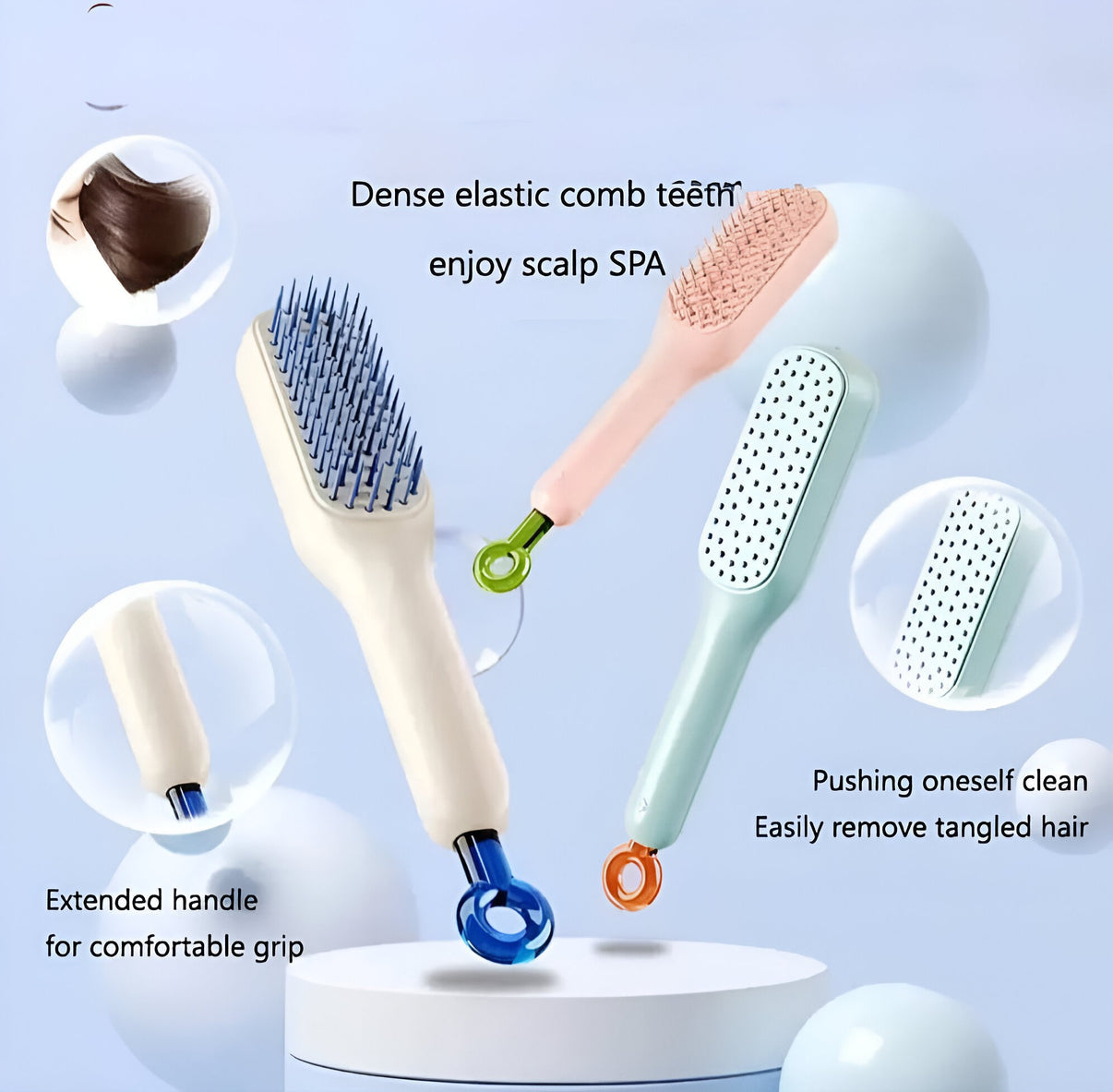 Self Cleaning Hair Brush